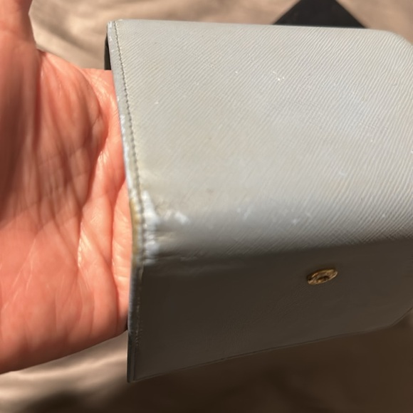 Prada Authentic light blue trifold wallet with box - Picture 5 of 13